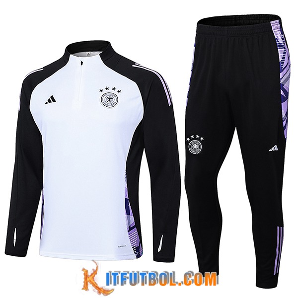 Chandal Equipos De Futbol Alemania Blanco/Negro/Violeta 2024/2025