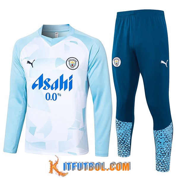 Chandal Equipos De Futbol Manchester City Blanco/Azul 2024/2025