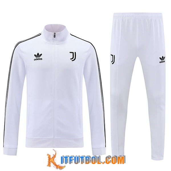 Chandal Equipos De Futbol Chaquetas Futbol juventus Blanco/Negro 2024/2025