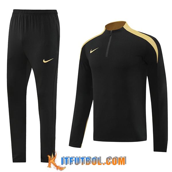 Chandal Equipos De Futbol Nike Negro/Amarillo 2024/2025 -02