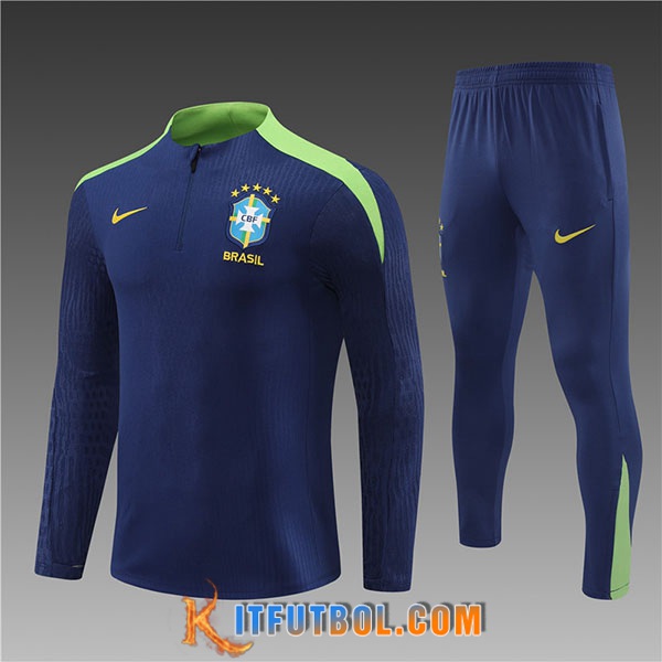 Chandal Equipos De Futbol Brasil Ninos Azul/Verde 2024/2025