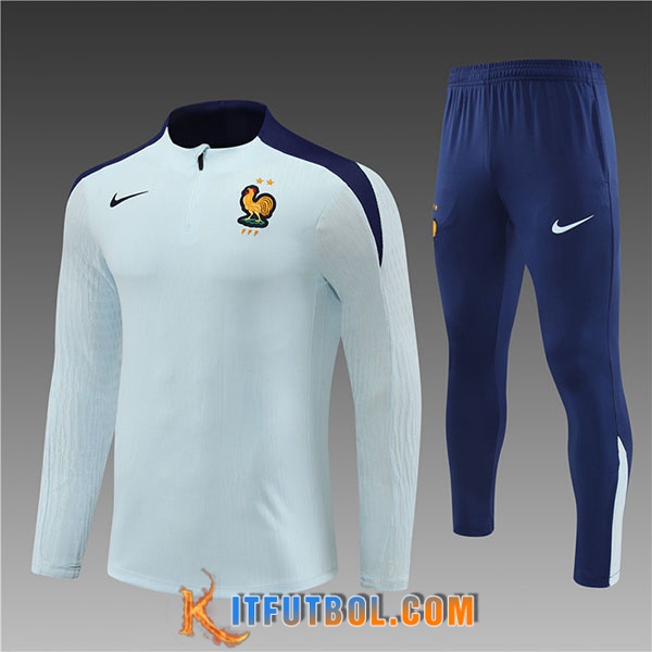 Chandal Equipos De Futbol Francia Ninos Azul Claro 2024/2025