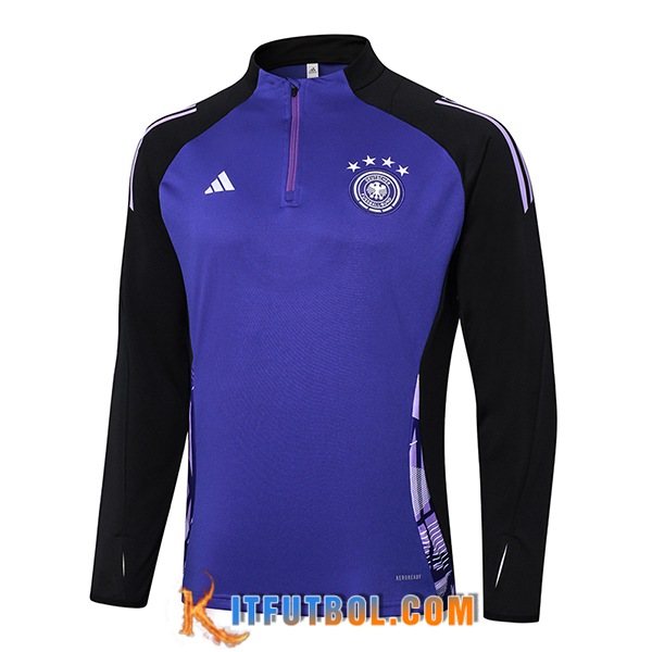 Sudadera De Entrenamiento Alemania Violeta/Negro 2024/2025