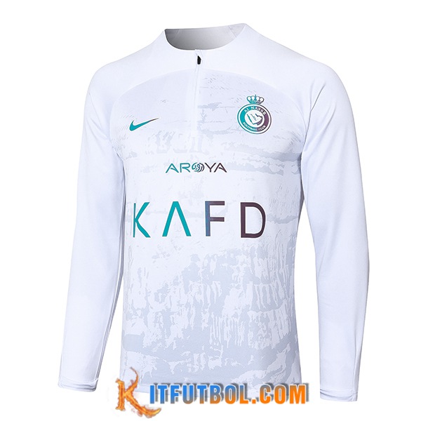 Sudadera De Entrenamiento Al-Nassr FC Blanco/Gris 2024/2025