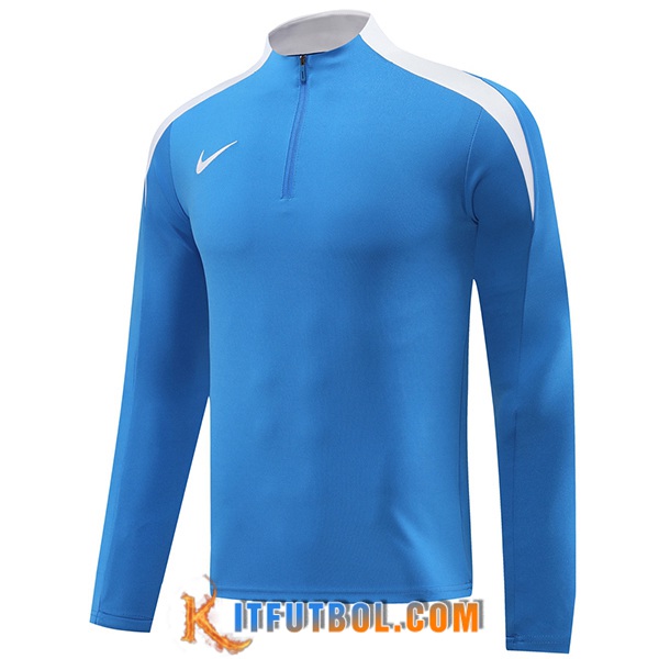 Sudadera De Entrenamiento Nike Azul/Blanco 2024/2025 -03