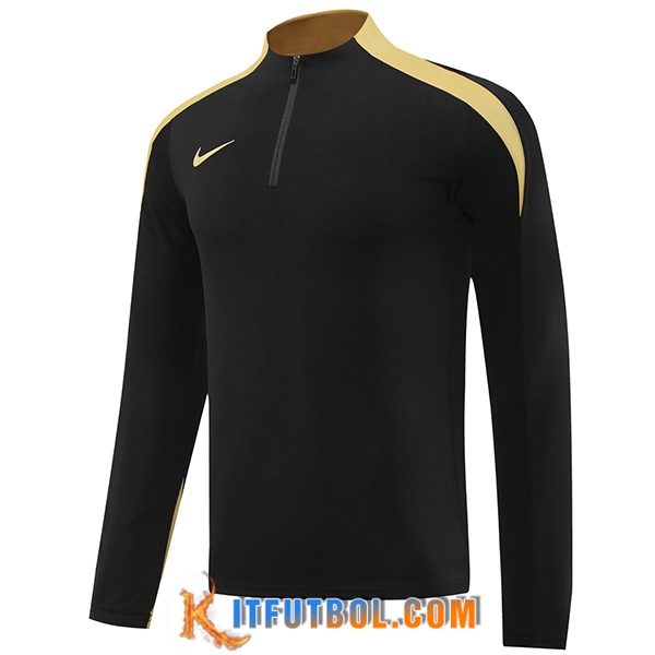 Sudadera De Entrenamiento Nike Negro/Amarillo 2024/2025 -02