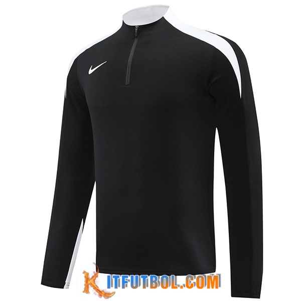 Sudadera De Entrenamiento Nike Negro/Blanco 2024/2025 -02