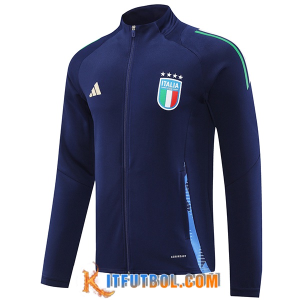 Chaquetas Futbol Italia Azul Oscuro 2024/2025