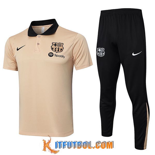 Camiseta Polo FC Barcelona Amarillo/Negro 2024/2025