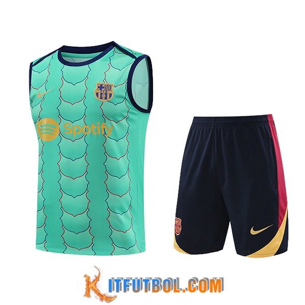 Camiseta Entrenamiento sin mangas FC Barcelona Verde 2024/2025