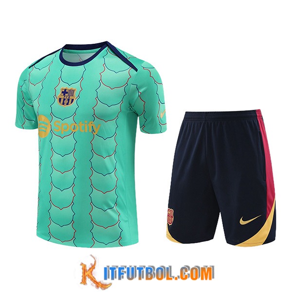 Camiseta Entrenamiento FC Barcelona Verde 2024/2025
