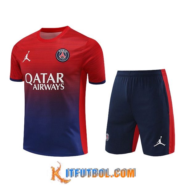 Camiseta Entrenamiento PSG Rojo/Azul 2024/2025