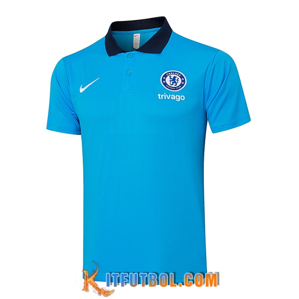 Camiseta Polo FC Chelsea Azul 2024/2025