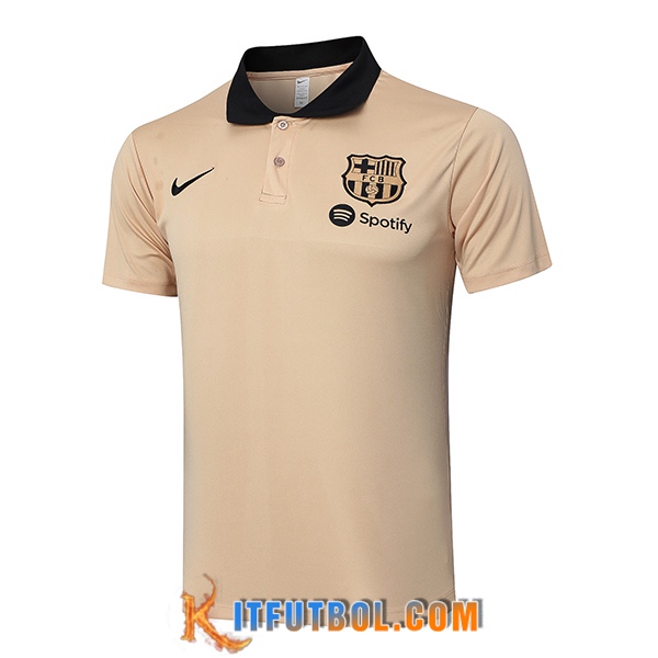 Camiseta Polo FC Barcelona Amarillo/Negro 2024/2025