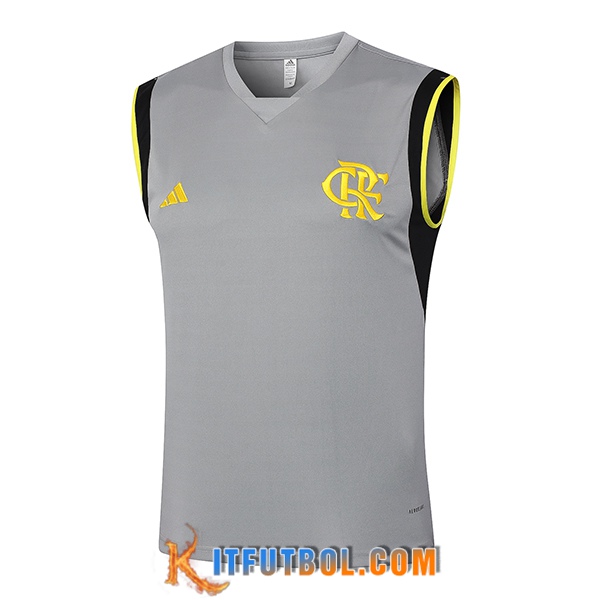 Chalecos De Futbol Flamengo Gris/Negro/Amarillo 2024/2025