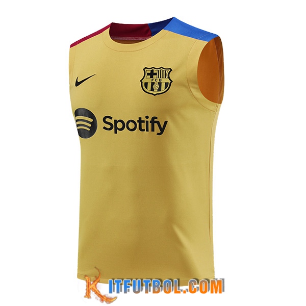 Chalecos De Futbol FC Barcelona Amarillo/Azul/Rojo 2024/2025