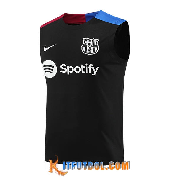 Chalecos De Futbol FC Barcelona Negro/Azul/Rojo 2024/2025