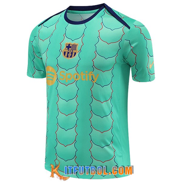 Camiseta Entrenamiento FC Barcelona Verde 2024/2025