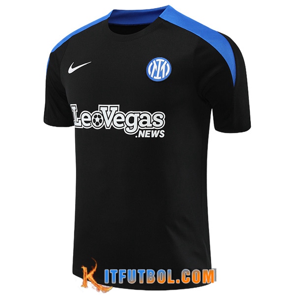 Camiseta Entrenamiento Inter Milan Negro/Azul 2024/2025