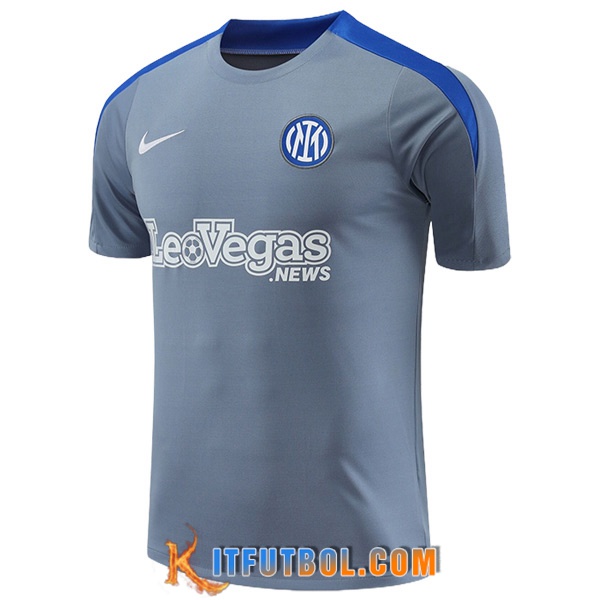 Camiseta Entrenamiento Inter Milan Gris/Azul 2024/2025