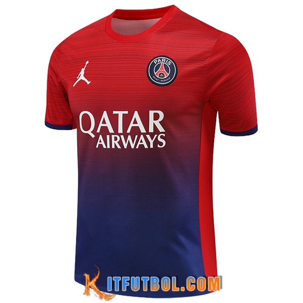 Camiseta Entrenamiento PSG Rojo/Azul 2024/2025