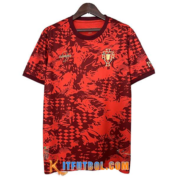 Camiseta Entrenamiento Portugal Rojo 2024/2025