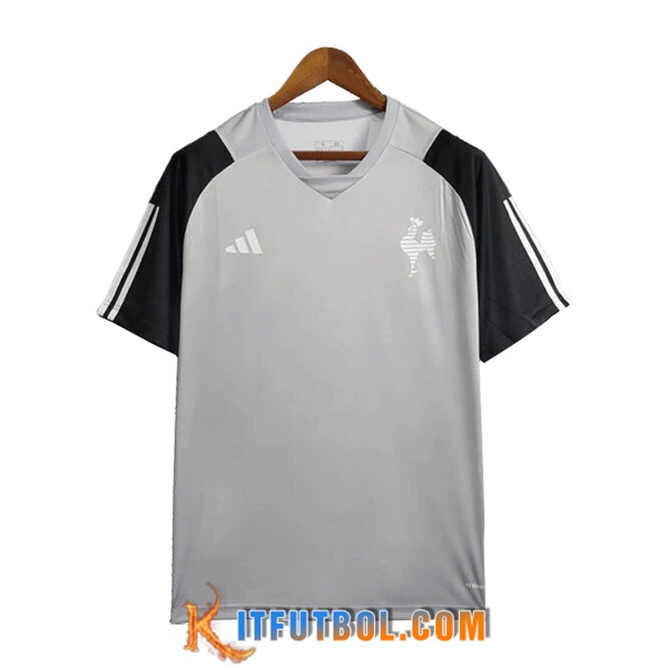 Camiseta Entrenamiento Atletico Mineiro Gris/Negro 2024/2025 -02