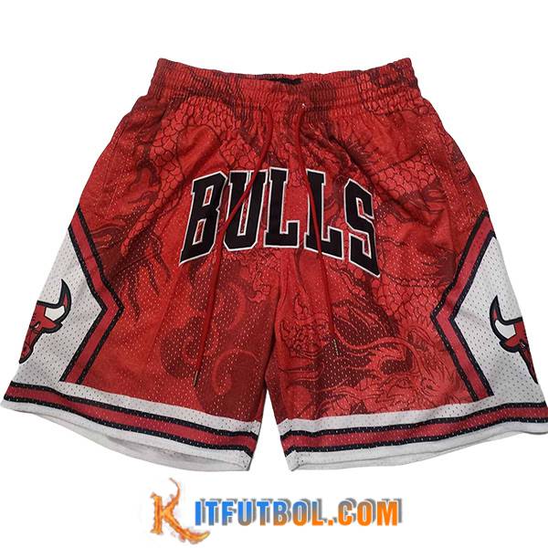 Cortos NBA Chicago Bulls 2024/25 Rojo/Blanco