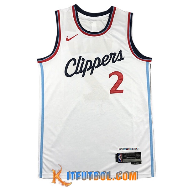 Camisetas De Futbol Los Angeles Clippers (LEONARD #2) 2024/25 Blanco -04