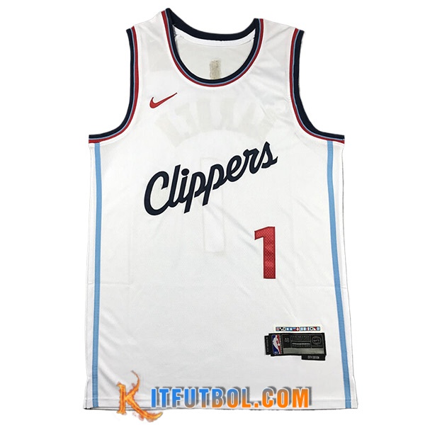 Camisetas De Futbol Los Angeles Clippers (HARDEN #1) 2024/25 Blanco -02