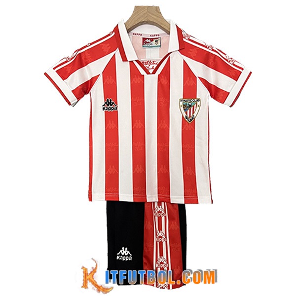Camisetas De Futbol Athletic Bilbao Retro Ninos Primera 1995/1997