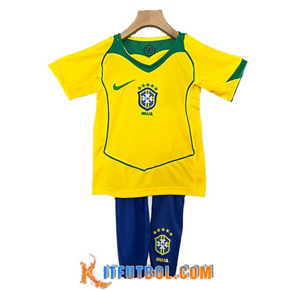 Camisetas De Futbol Brasil Retro Ninos Primera 2000