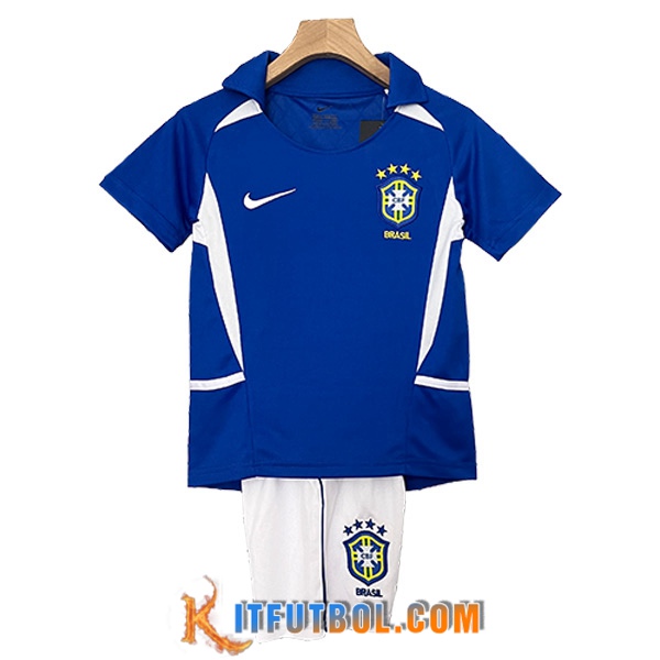 Camisetas De Futbol Brasil Retro Ninos Segunda 2000