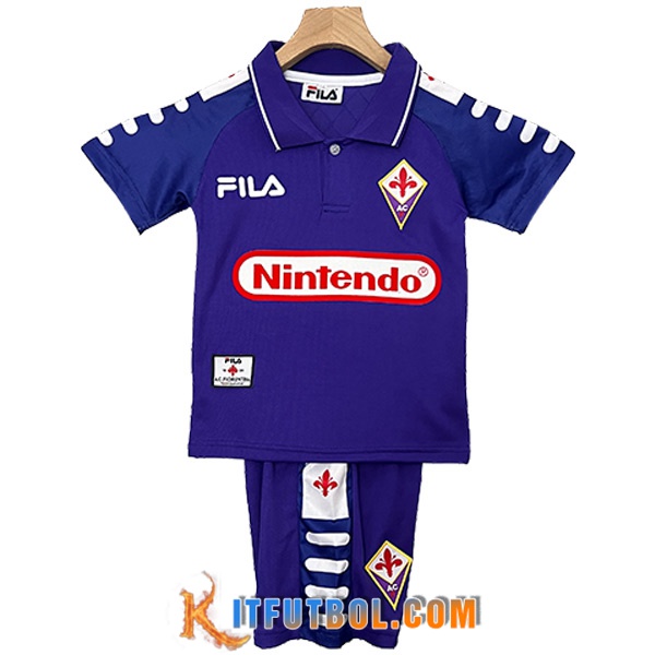 Camisetas De Futbol ACF Fiorentina Retro Ninos Primera 1998/1999