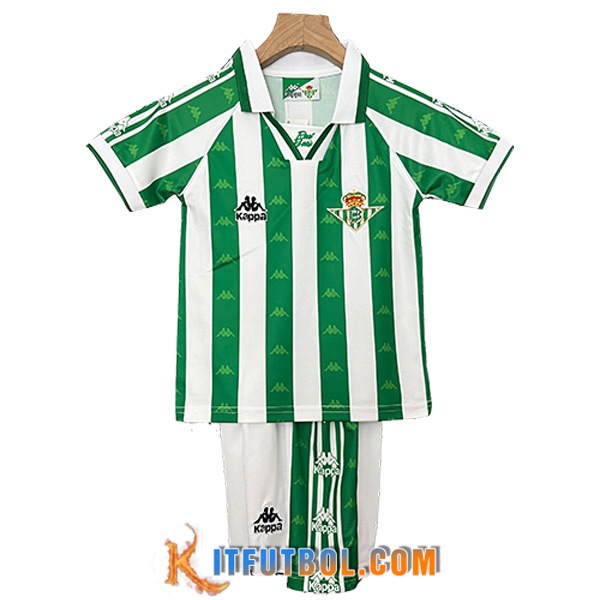 Camisetas De Futbol Real Betis Retro Ninos Primera 1995/1997