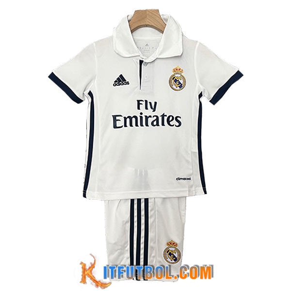 Camisetas De Futbol Real Madrid Retro Ninos Primera 2016/2017