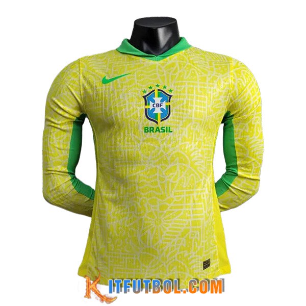 Camiseta Equipo Nacional Brasil Primera Manga Largas 2024/2025