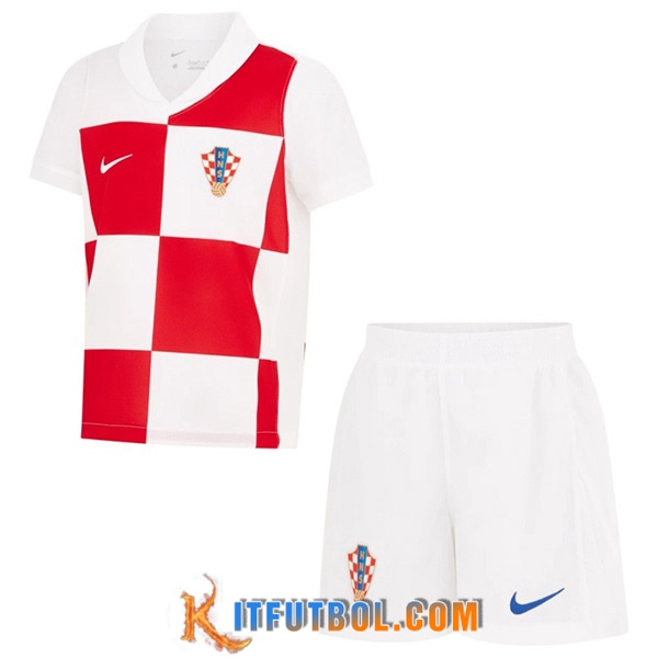 Camisetas De Futbol Croacia Ninos Primera UEFA Euro 2024