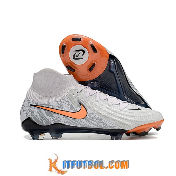 Nike Botas De Fútbol Phantom Luna Elite NU FG Blanco/Naranja/Gris