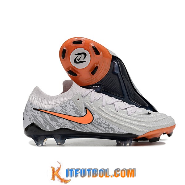 Nike Botas De Fútbol Phantom Luna Elite NU FG Blanco/Naranja/Gris