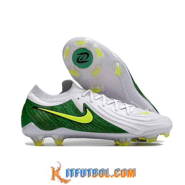 Nike Botas De Fútbol Phantom Luna Elite NU FG Blanco/Verde
