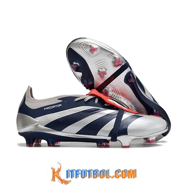 Adidas Botas De Fútbol Predator Elite Tongue FG Gris/Negro
