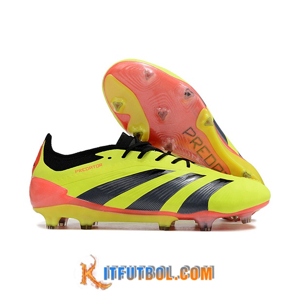 Adidas Botas De Fútbol Predator Elite FG Verde/Negro/Naranja