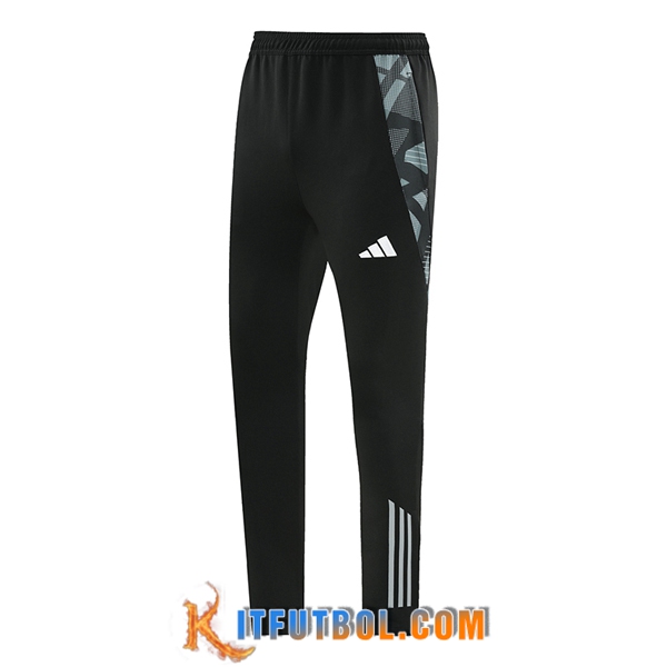 Pantalon Entrenamiento Adidas Negro/Gris 2024/2025