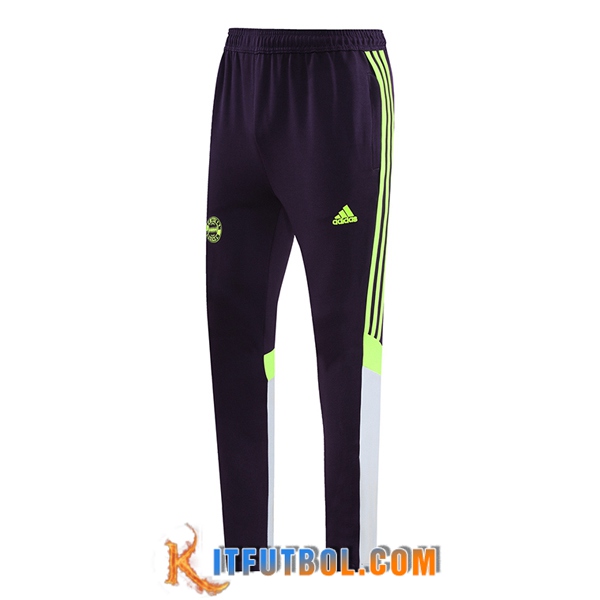 Pantalon Entrenamiento Bayern Munich Negro/Gris/Verde 2024/2025