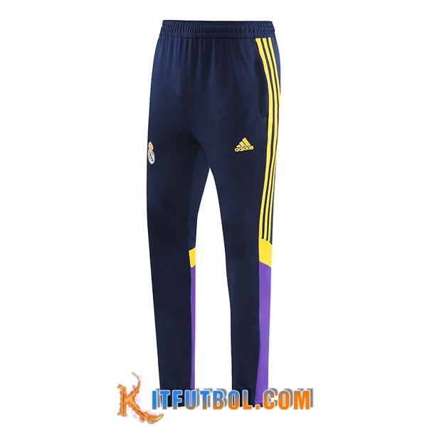 Pantalon Entrenamiento Real Madrid Azul/Púrpura/Amarillo 2024/2025
