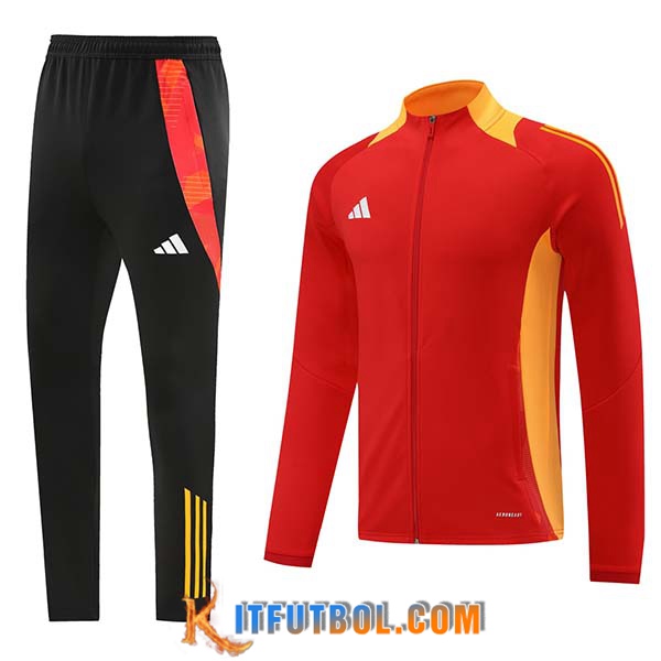 Chandal Equipos De Futbol - Chaqueta Adidas Rojo/Naranja 2024/2025