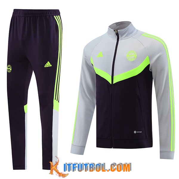 Chandal Equipos De Futbol - Chaqueta Bayern Munich Negro/Gris/Verde 2024/2025