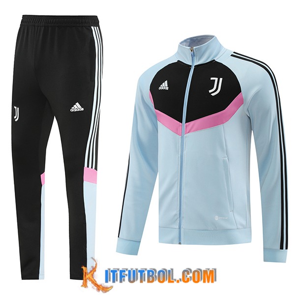 Chandal Equipos De Futbol - Chaqueta Juventus Gris/Negro/Rosa 2024/2025