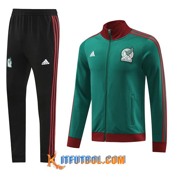 Chandal Equipos De Futbol - Chaqueta México Verde/Rojo 2024/2025